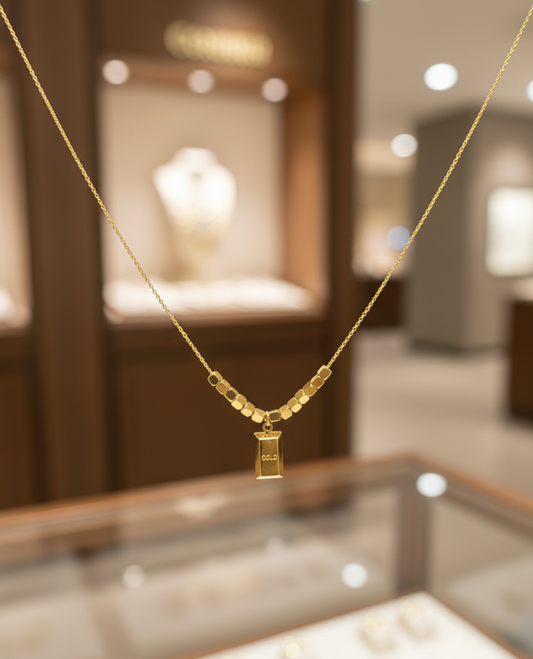 Classic Gold Bar Anti-Tarnish Necklace