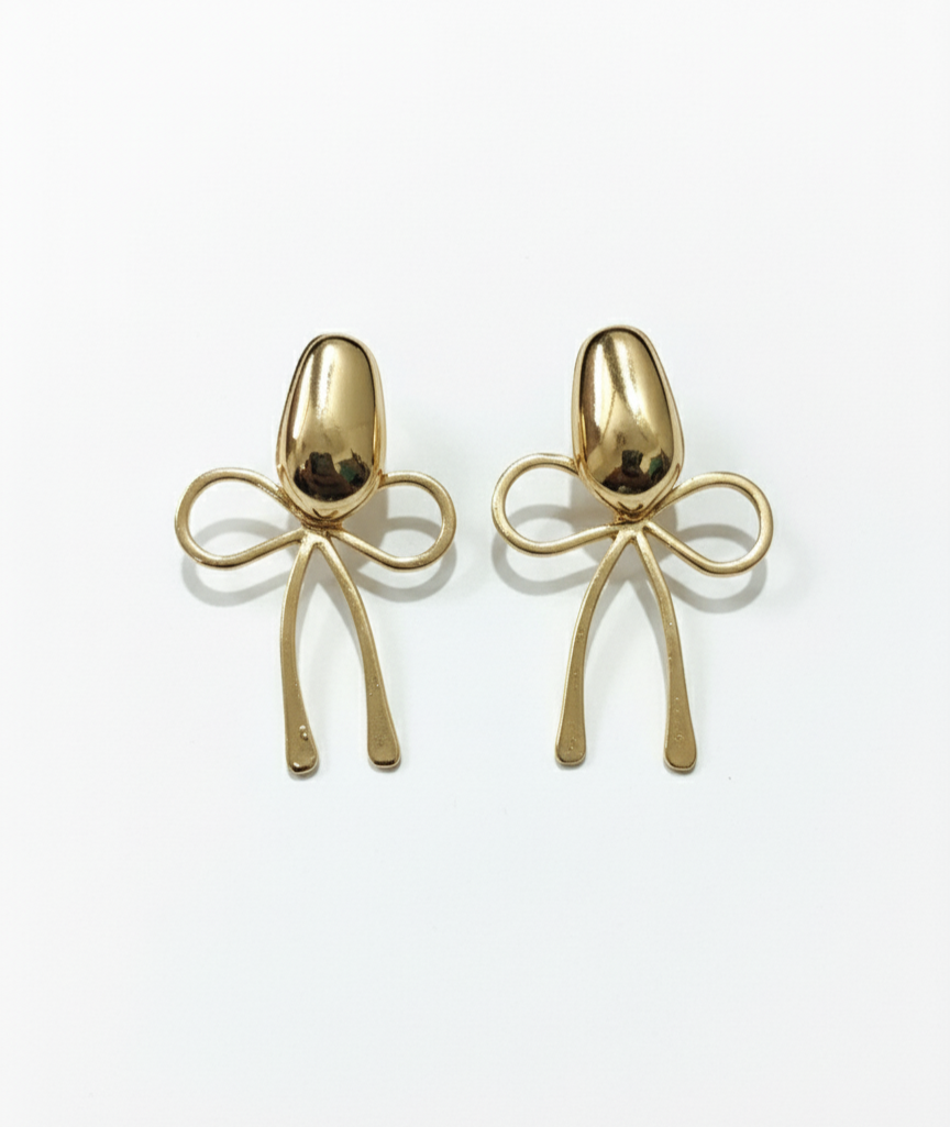 The Golden Bow Earrings
