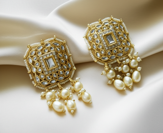 Regal Elegance Beaded Earrings