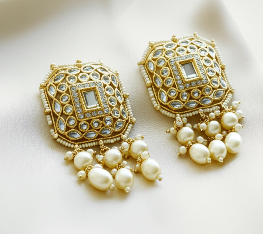 Regal Elegance Beaded Earrings