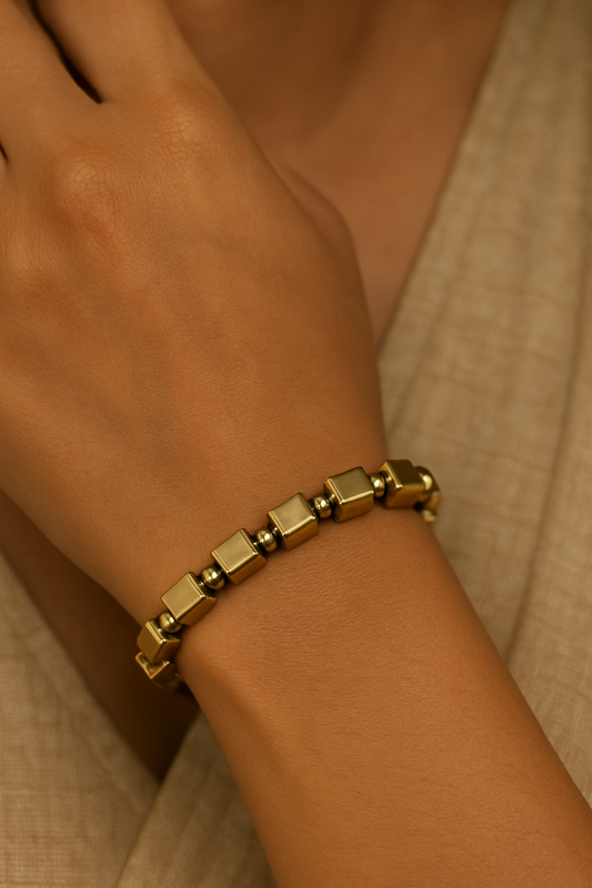 Golden Hematite Bracelet