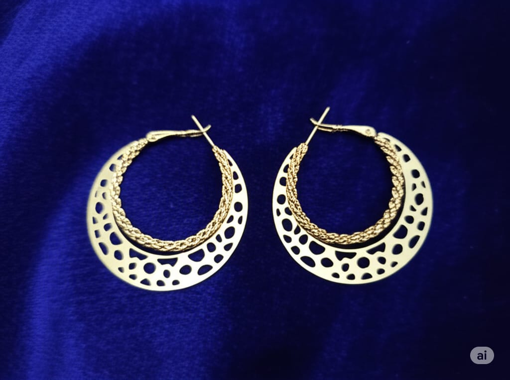 Layered Gold Hoop Earrings