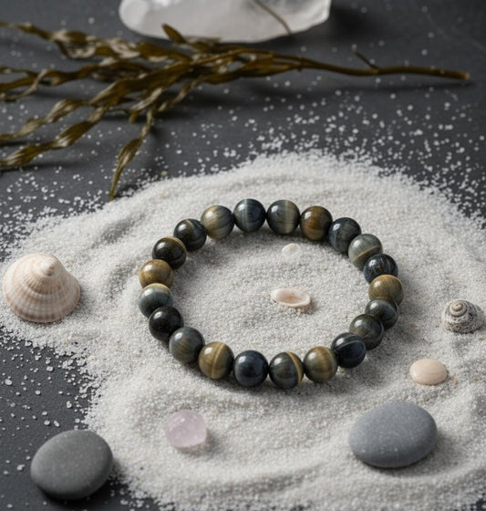 Golden Blue Tiger's Eye Bracelet