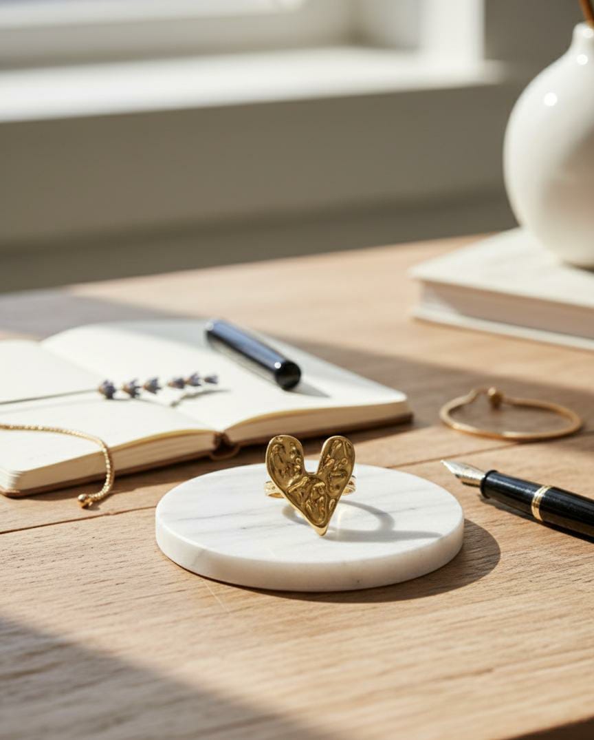 Golden Heart Ring