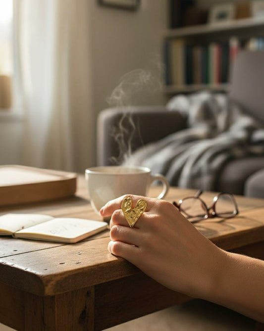 Golden Heart Ring
