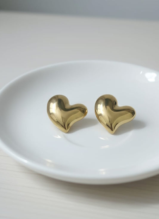 Golden Heart Radiance Studs