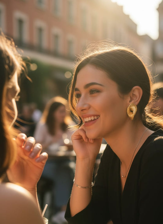 The Ethereal Wave Drop Earrings
