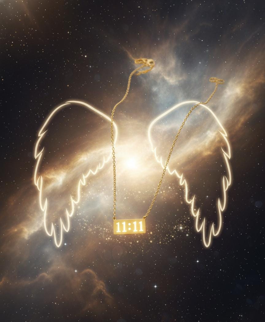 11:11 Gold Anti-Tarnish Manifestation Necklace