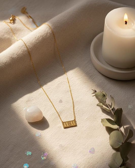 11:11 Gold Anti-Tarnish Manifestation Necklace