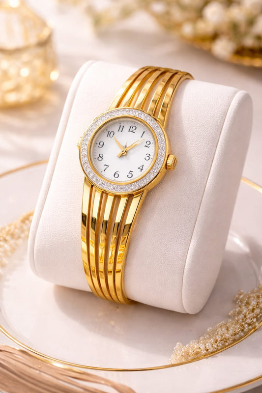 Luxe Glow Anti-Tarnish Adjustable Watch Bracelet