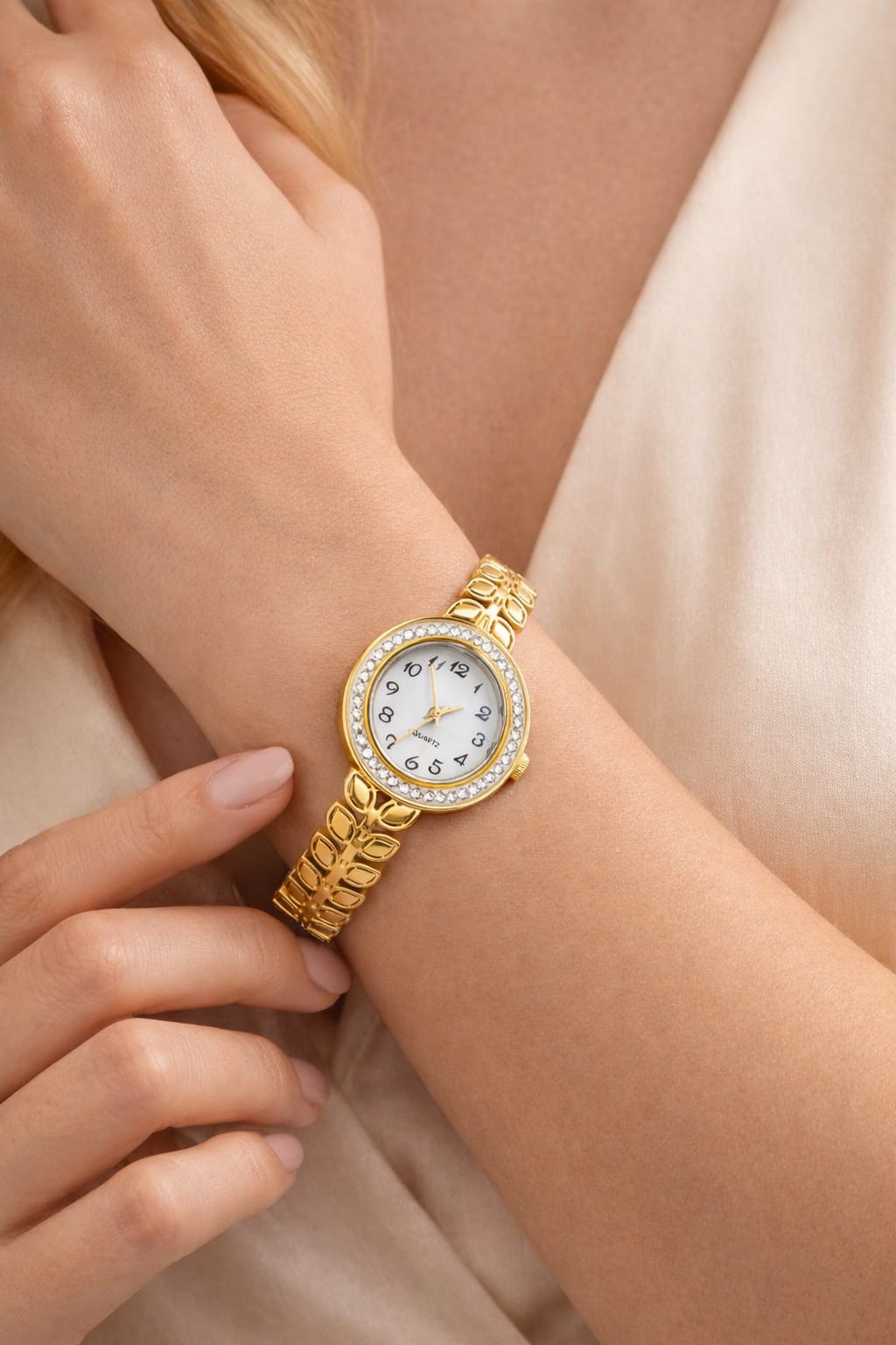 Golden Aura Anti-Tarnish Adjustable Watch Bracelet