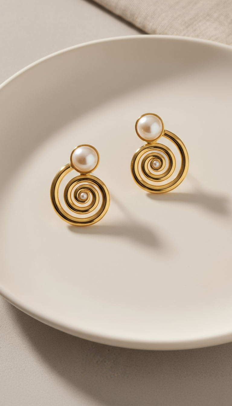 Graceful Pearl Studs