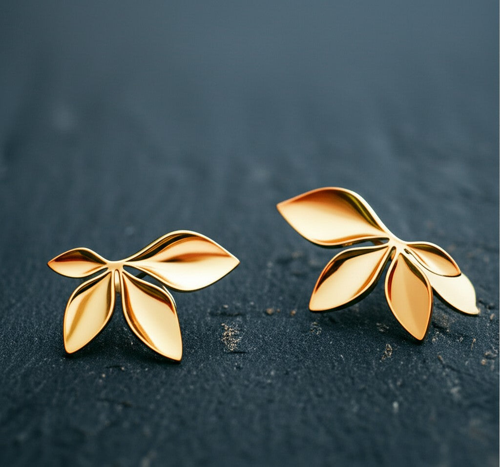 Gold Leaf Earrings