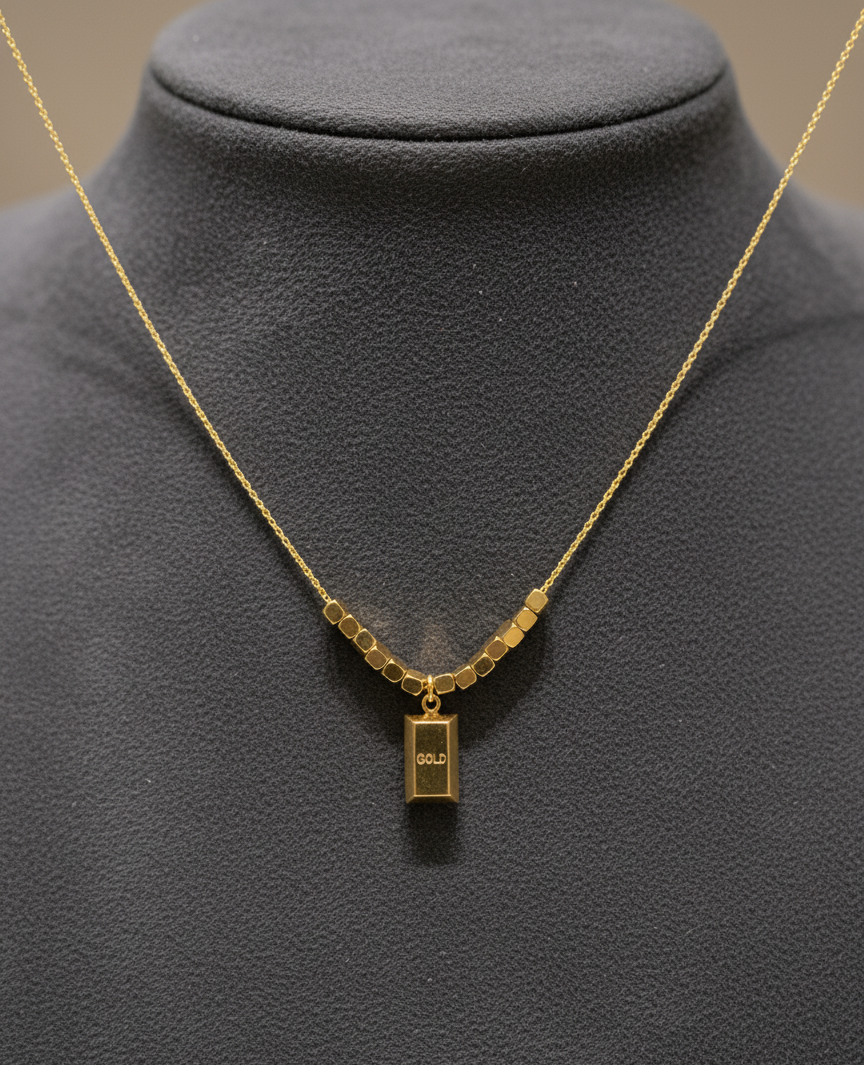 The Gold Bar Necklace