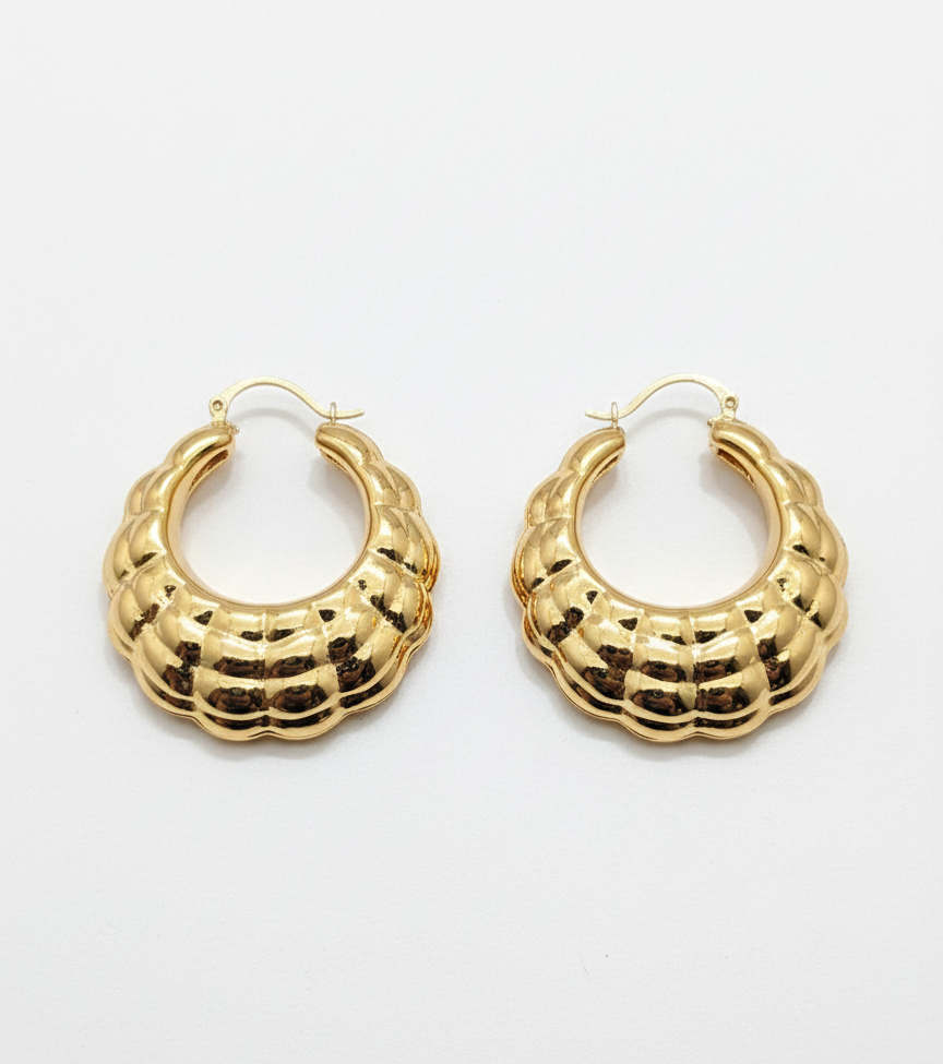 Golden Sunbeam Hoops