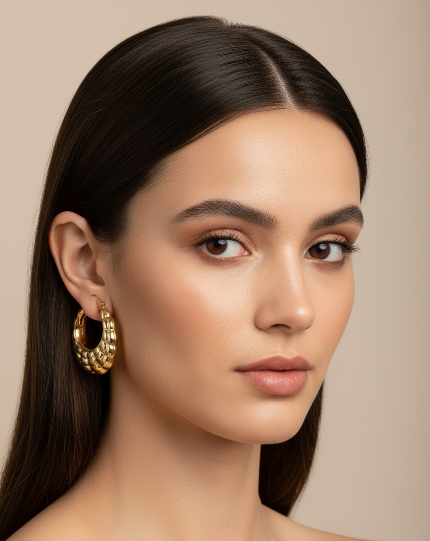 Golden Sunbeam Hoops