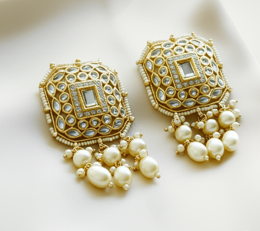 Regal Elegance Beaded Earrings