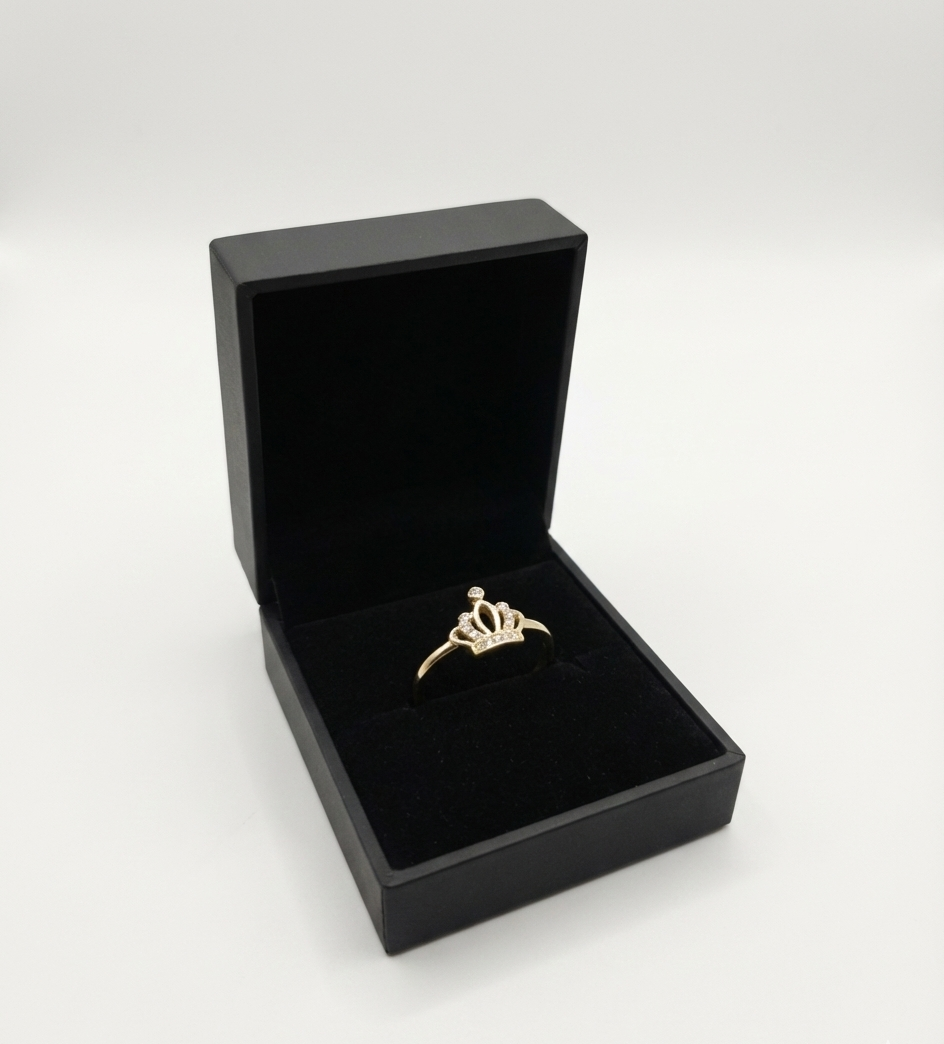 Crown Adjustable Gold Ring