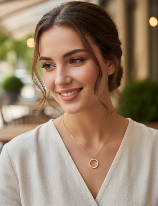 The "Radiance" Anti-Tarnish 18K Gold Plated Necklace