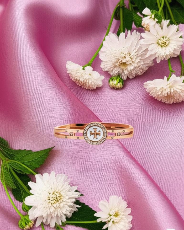 Rose Gold Logo Bangle