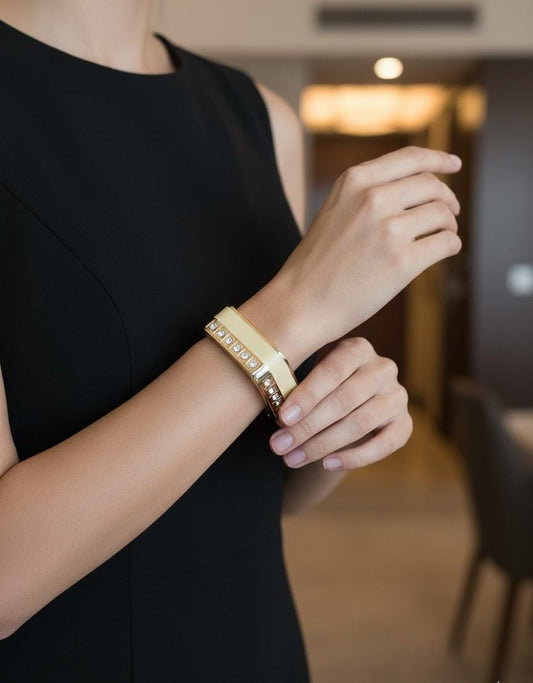 Adjustable Crystal Bar Bracelet