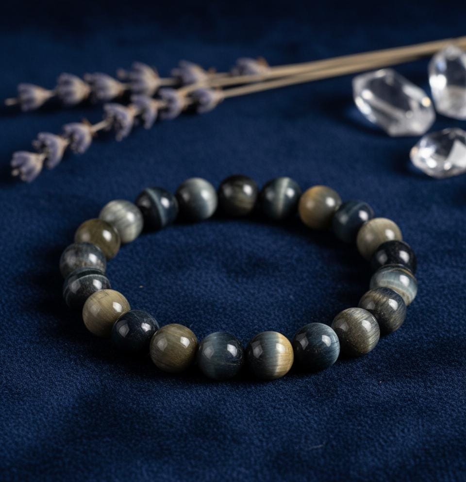 Golden Blue Tiger's Eye Bracelet