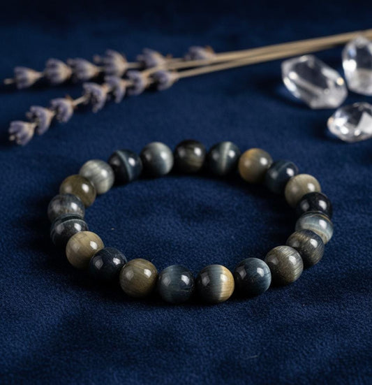 Golden Blue Tiger's Eye Bracelet