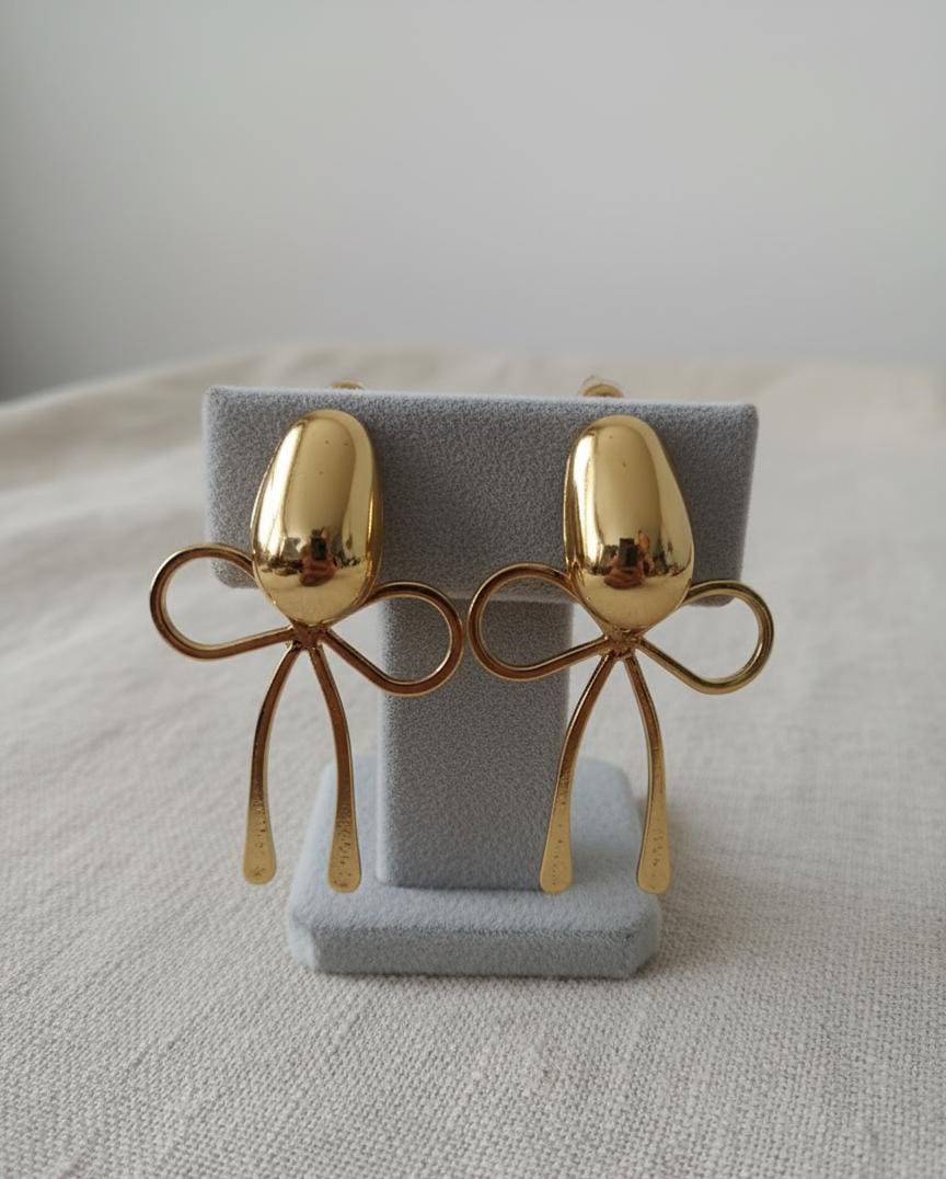 The Golden Bow Earrings
