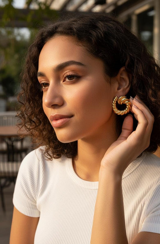 Aurelia Twisted Hoops