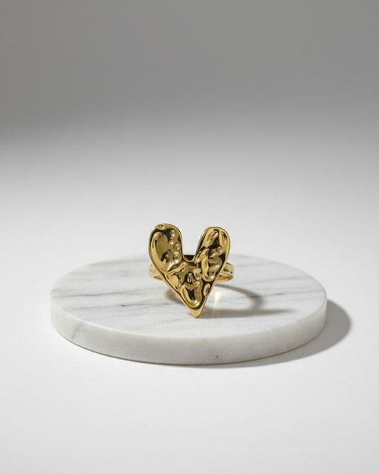 Golden Heart Ring