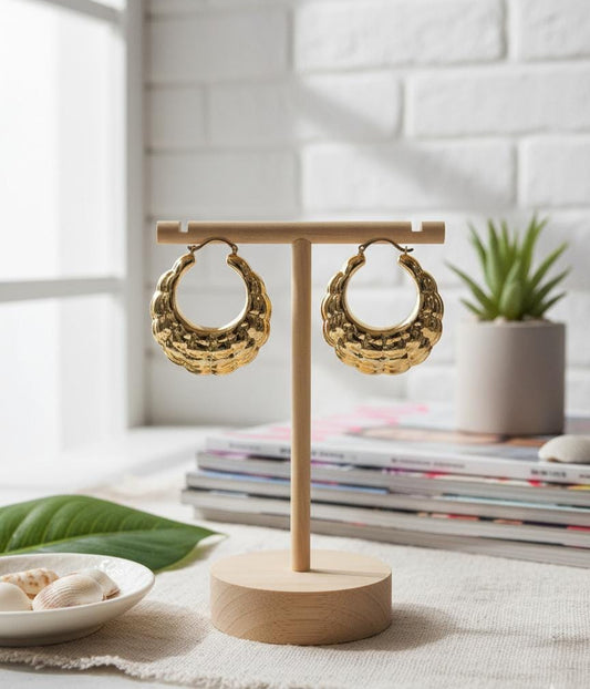 Golden Sunbeam Hoops