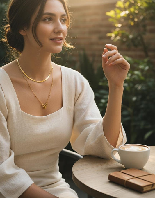 Golden Serenity Layered Necklace