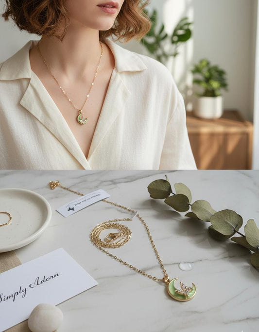 Whimsical Moonlight Duo Neck chain