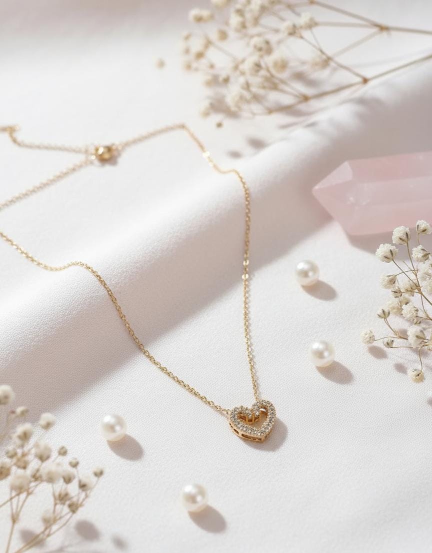 Eternal Spark Heart Necklace