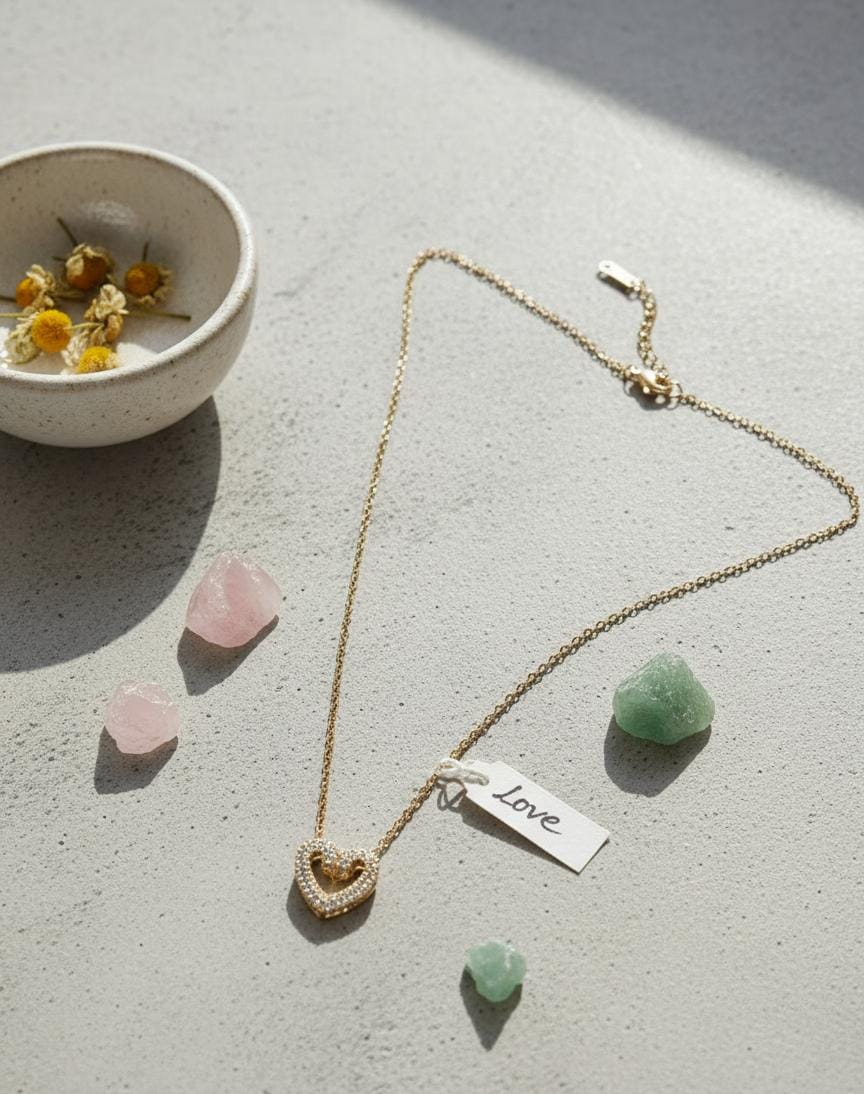Eternal Spark Heart Necklace
