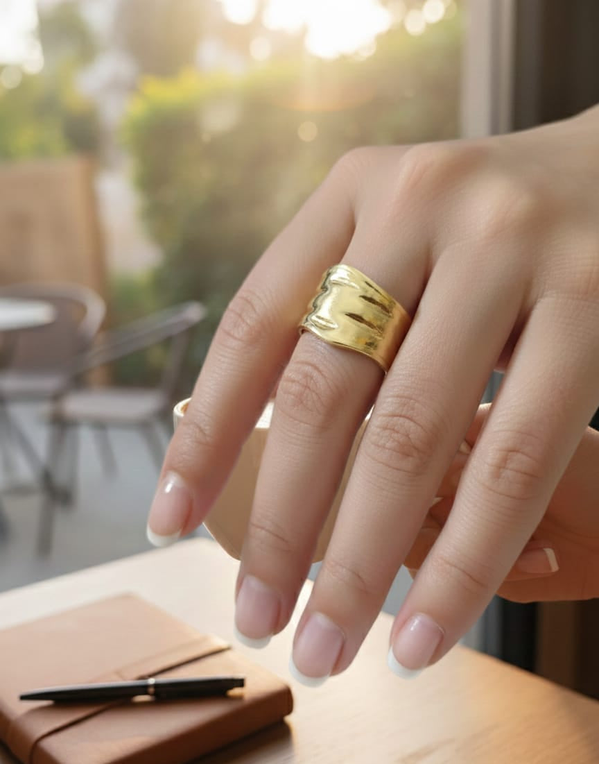 Wide Gold Ring