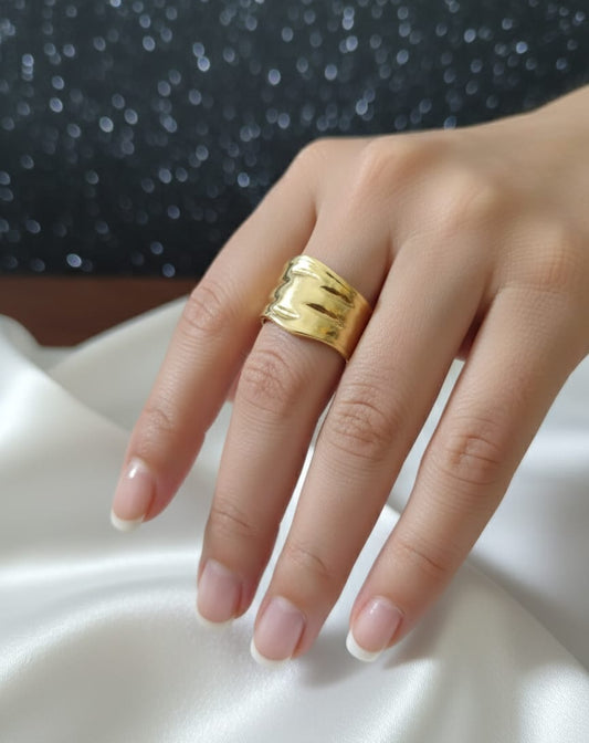 Wide Gold Ring
