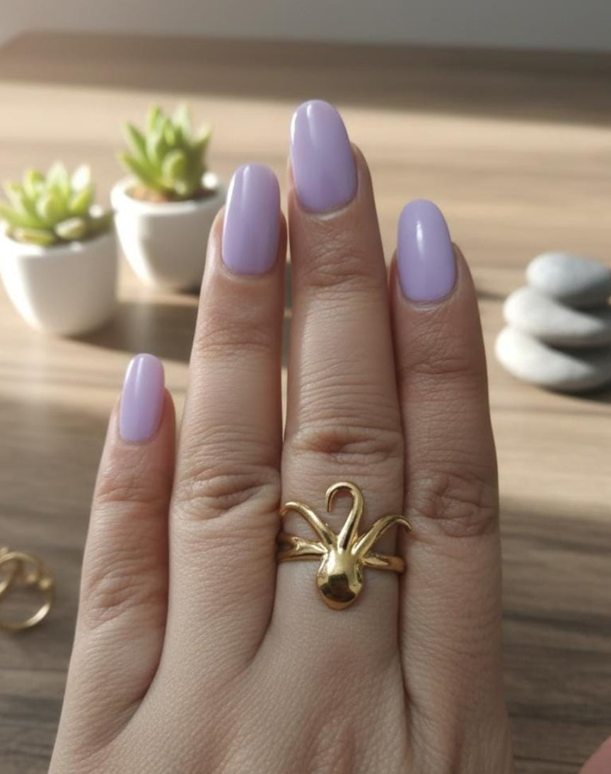 Octopus Adjustable Gold Statement Ring