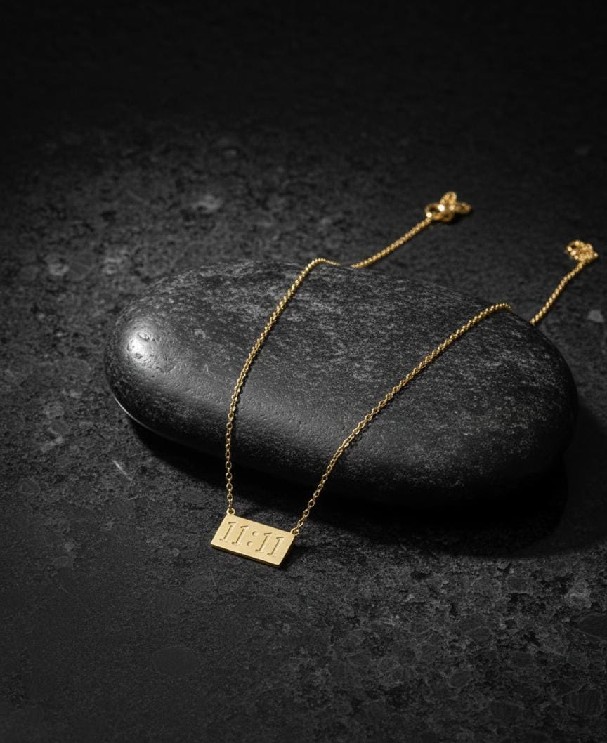 11:11 Gold Anti-Tarnish Manifestation Necklace