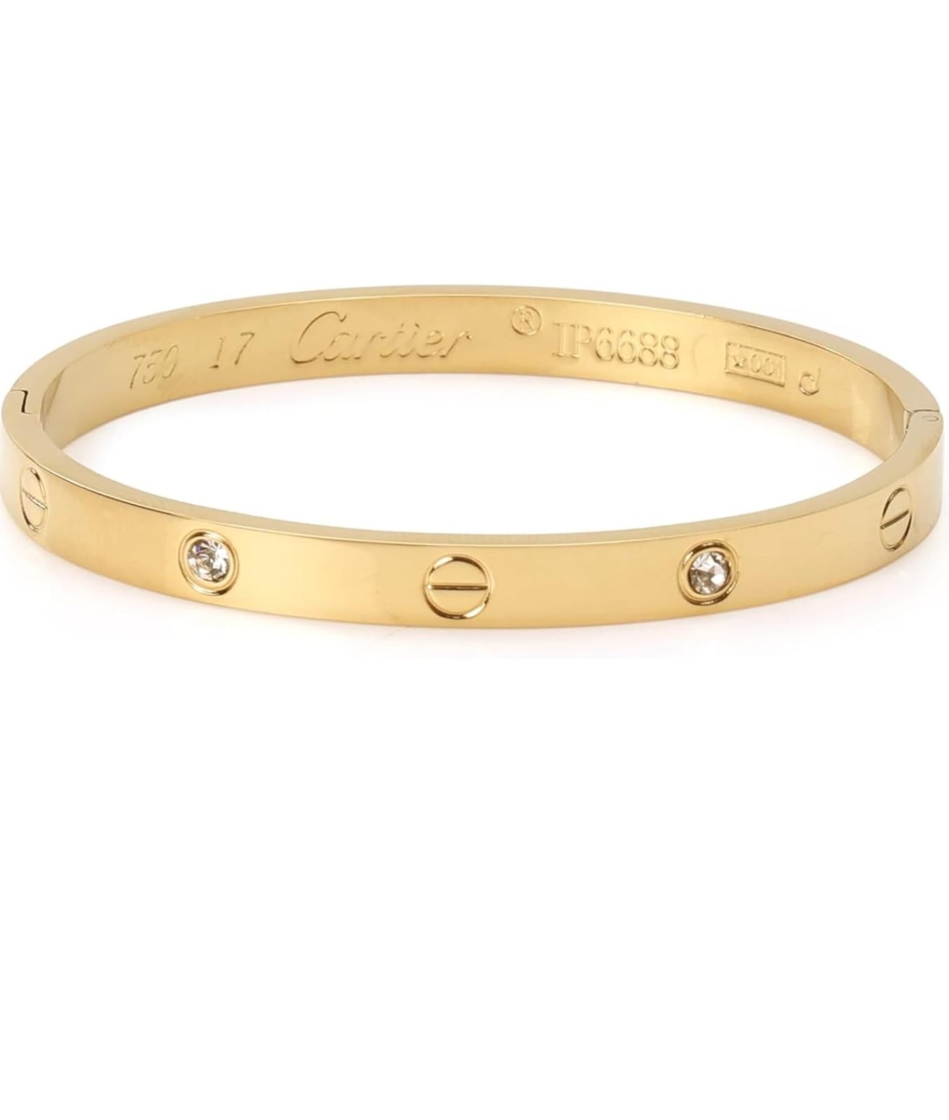 Golden Screw Motif Crystal Adjustable Anti-Tarnish Bracelet