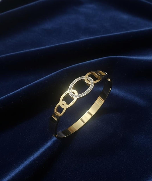 Aurora Oval Link Adjustable Anti-Tarnish Bracelet