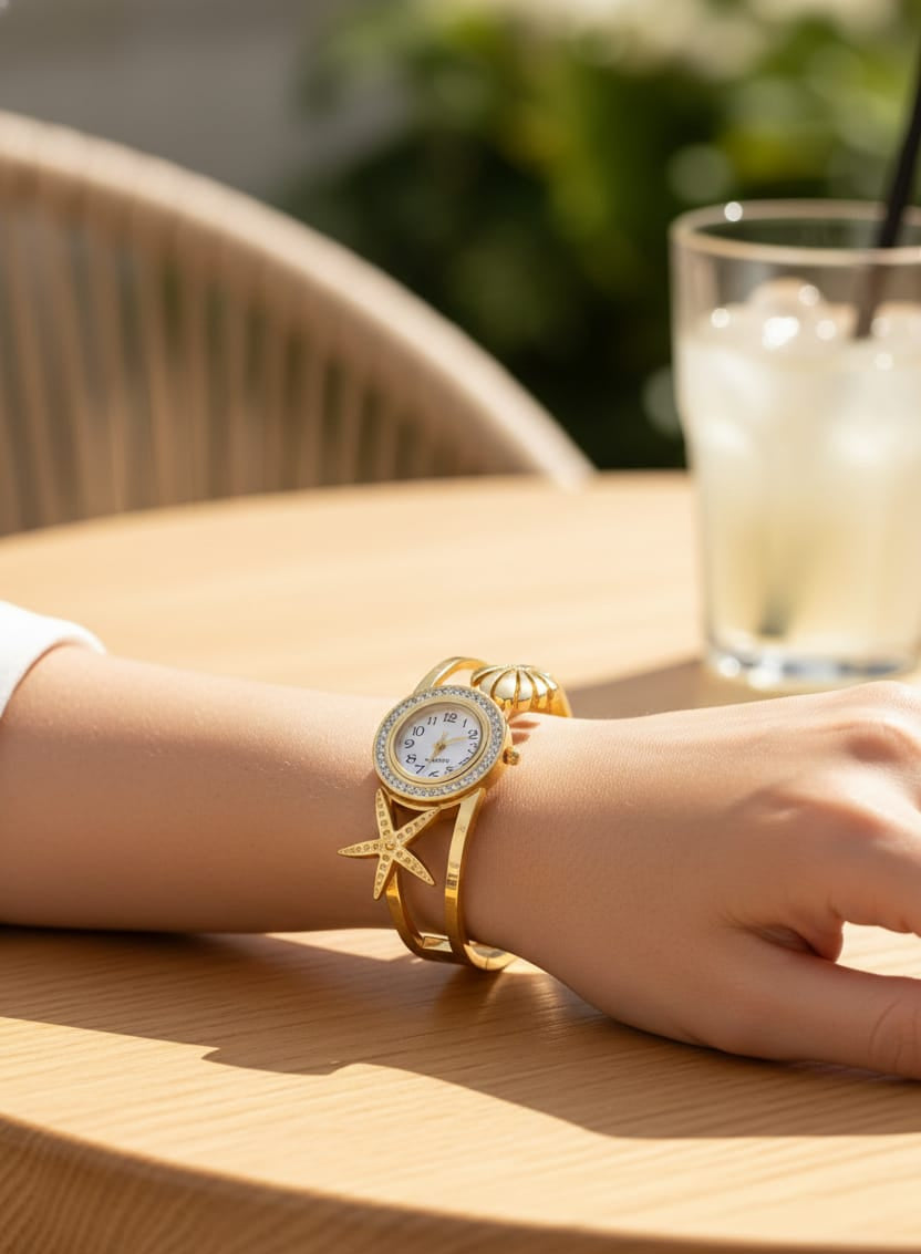 Starluxe Anti-Tarnish Adjustable Jewellery Watch
