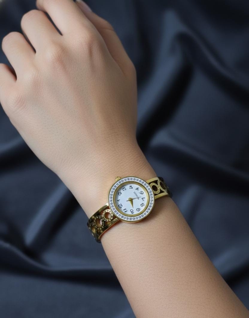 Aurora Gold Anti-Tarnish Adjustable Watch Bracelet