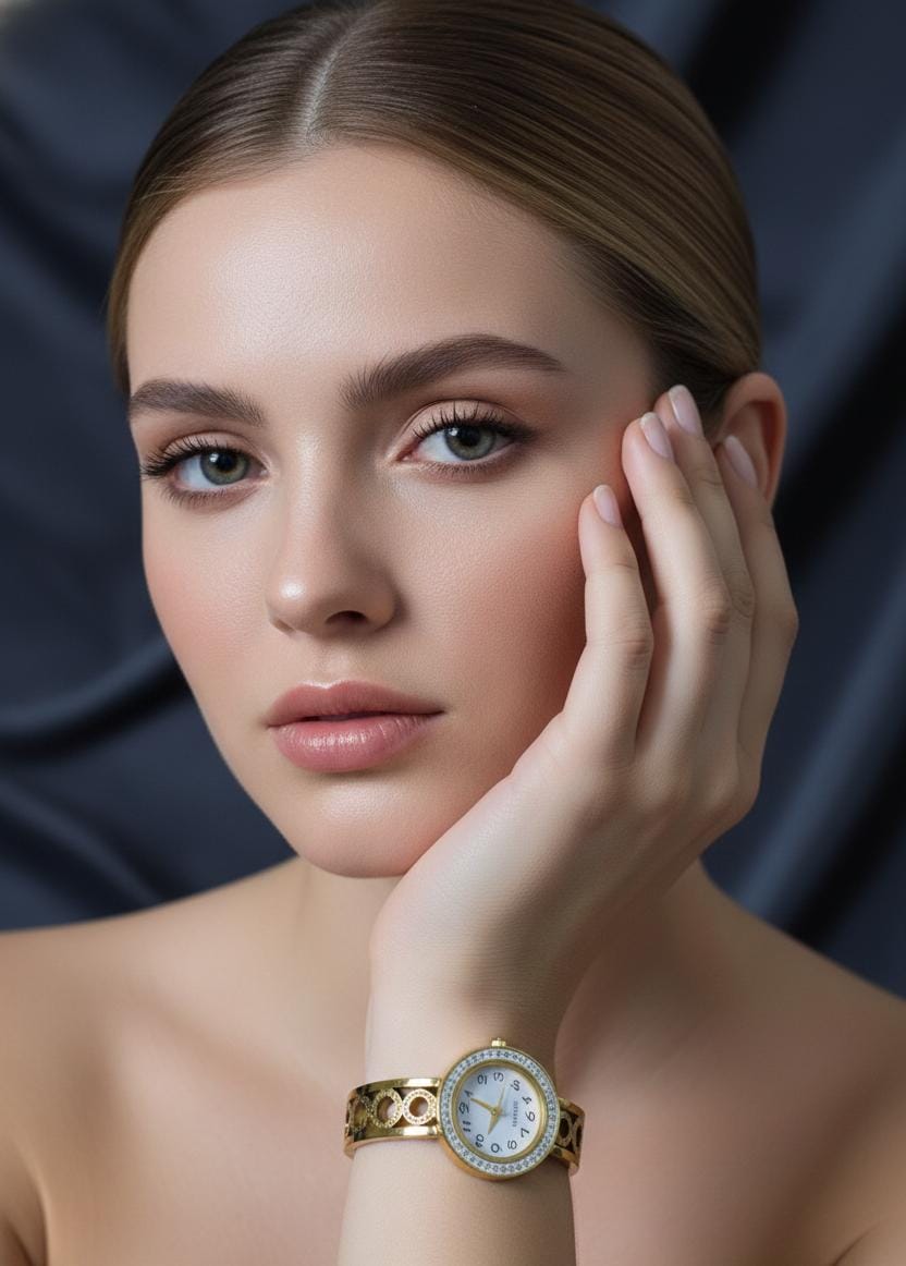 Aurora Gold Anti-Tarnish Adjustable Watch Bracelet