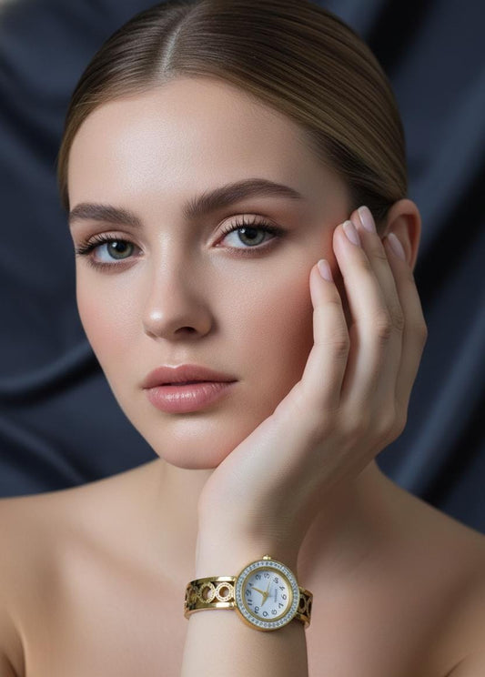 Aurora Gold Anti-Tarnish Adjustable Watch Bracelet