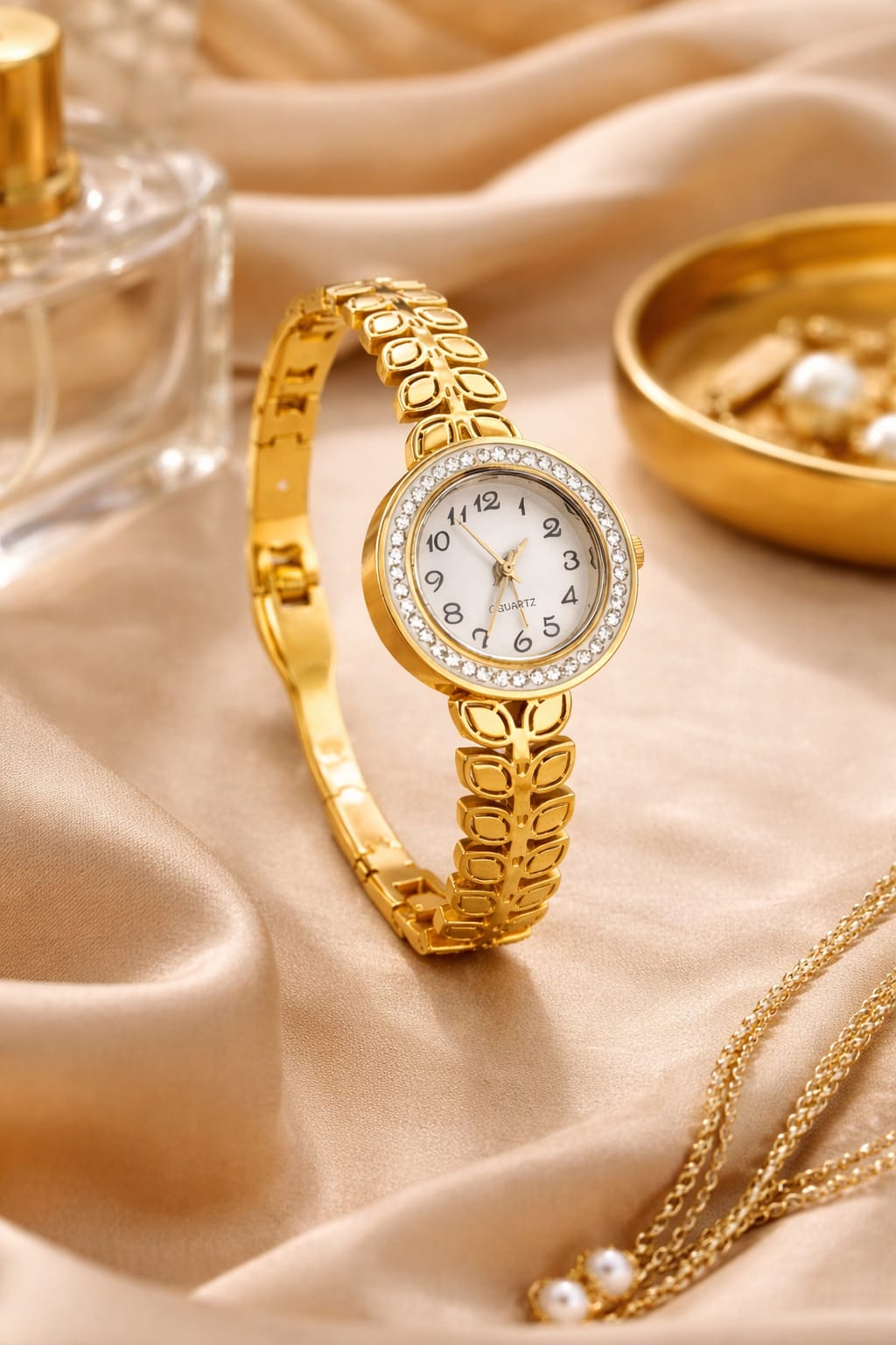 Golden Aura Anti-Tarnish Adjustable Watch Bracelet