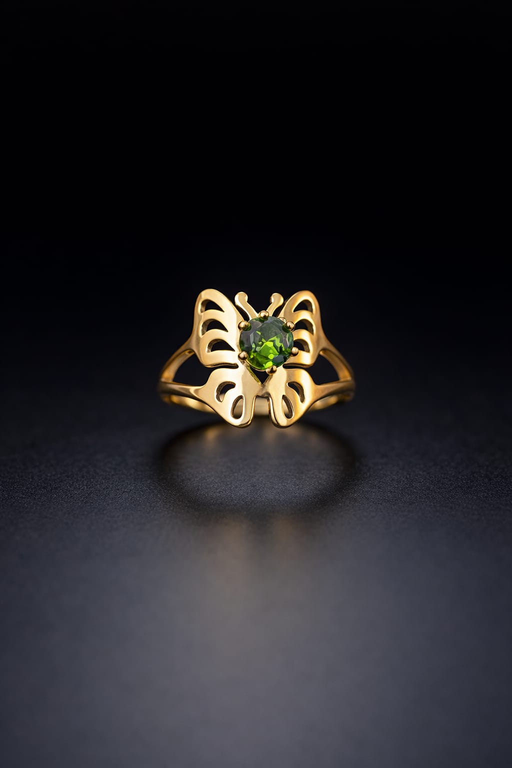 Emerald Bloom Statement Ring
