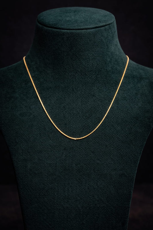 Minimal Gold Plated Sleek Chain Neckchain for Women