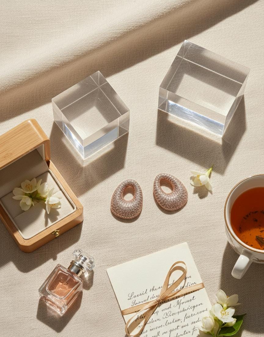 Luxury Oval American Diamond Stud Earrings for Women – Gold Anti-Tarnish Statement Earrings