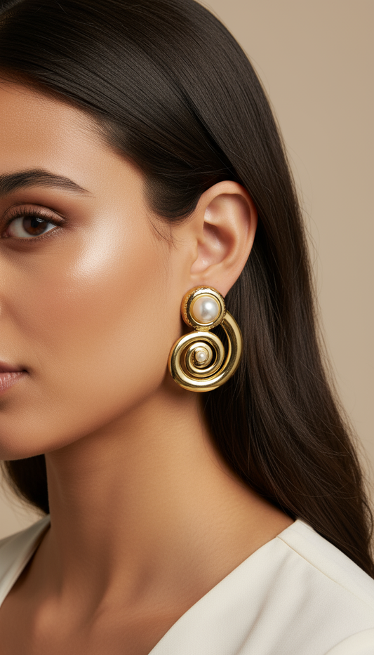 Graceful Pearl Studs
